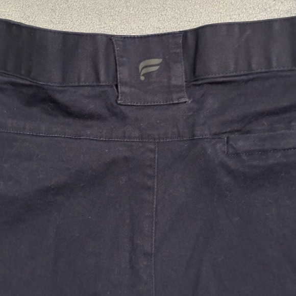Fabletics The High Side Chino Shorts Mid-Rise Flat Front Deep Navy Mens Size 38 - Picture 9 of 11